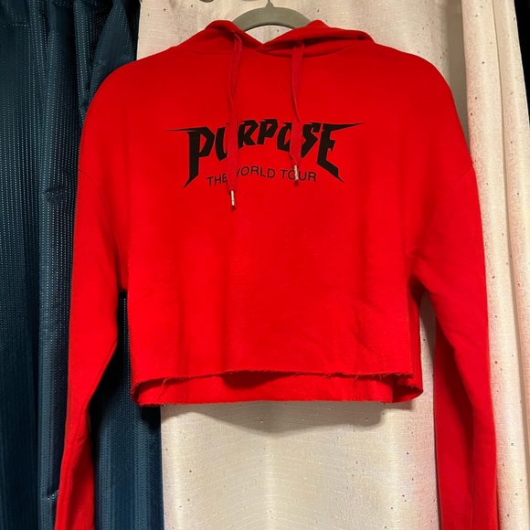 JUSTIN BIEBER Purpose World Tour Cropped Sweater ♥️ - Picture 5 of 8